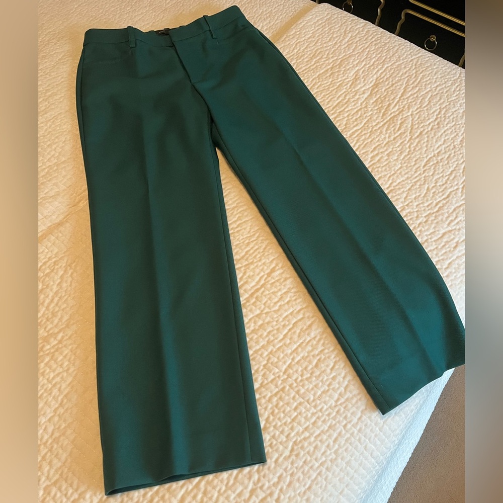 Banana Republic Green Lido Straight Pants Sz 8 Excellent